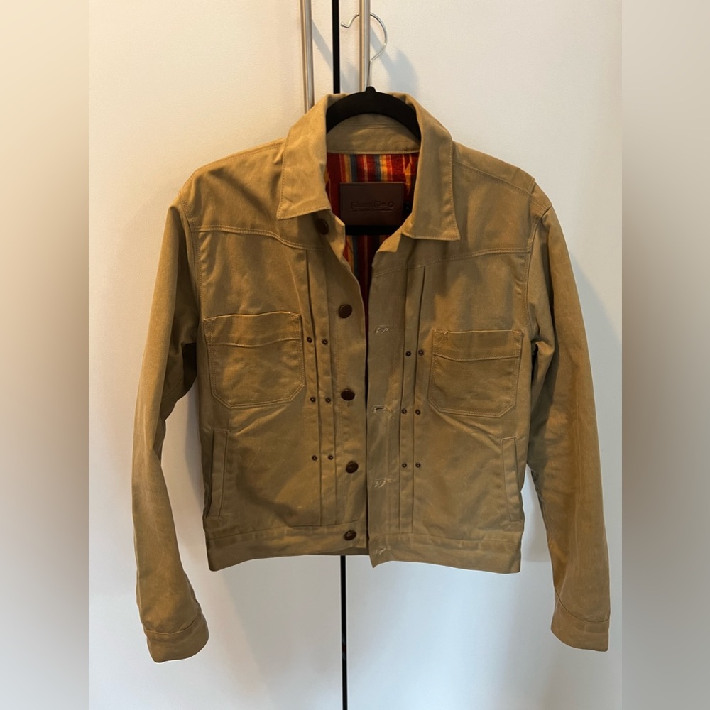 Freenote Cloth Riders Jacket Canvas Oak Size Small